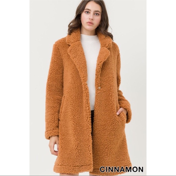 Hannah Beury Jackets & Blazers - LAST ONE! Teddy Bear Coat - Cinnamon